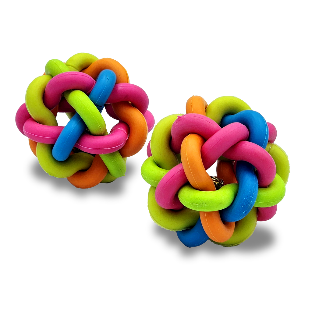 Pelota trenzada multicolor