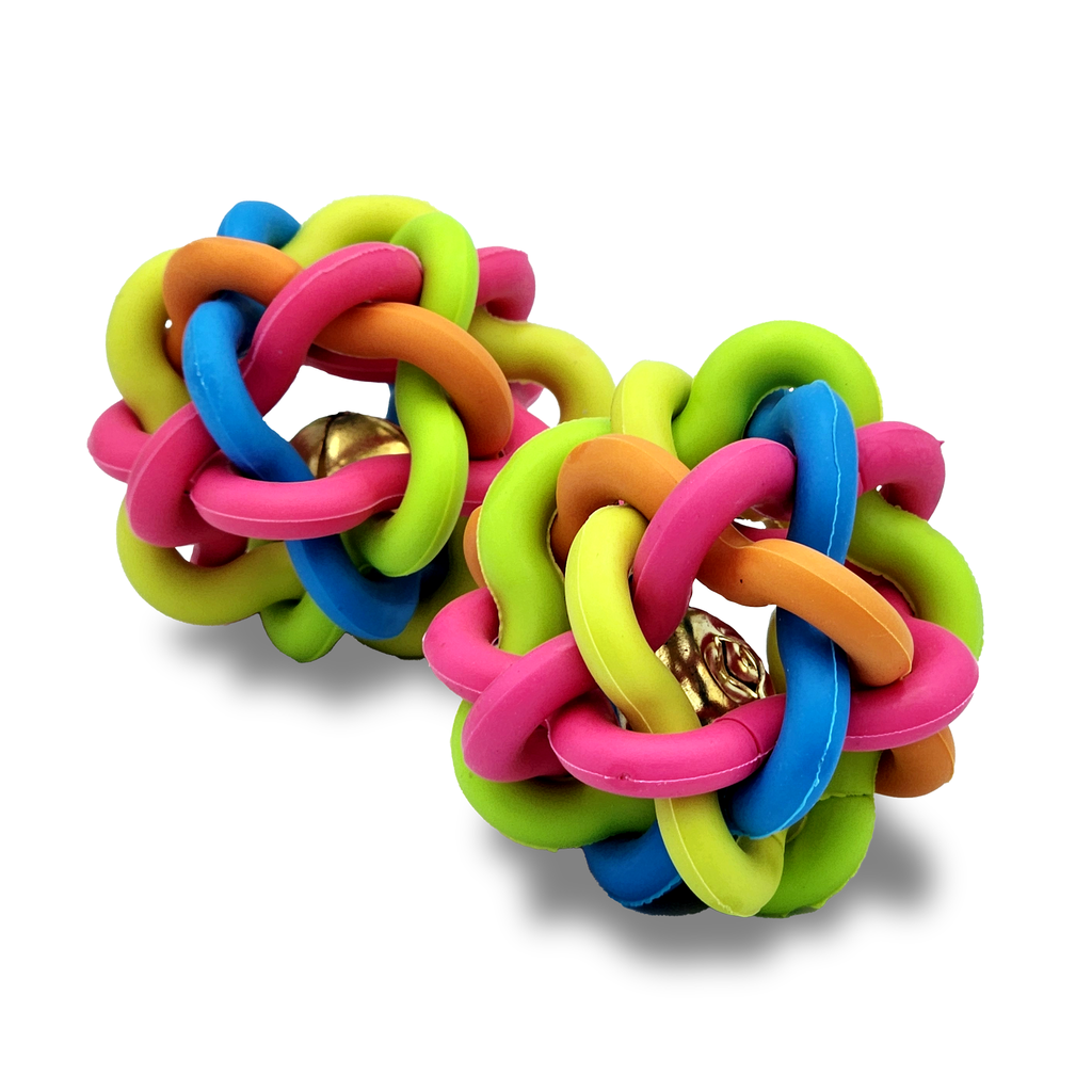 Pelota trenzada multicolor