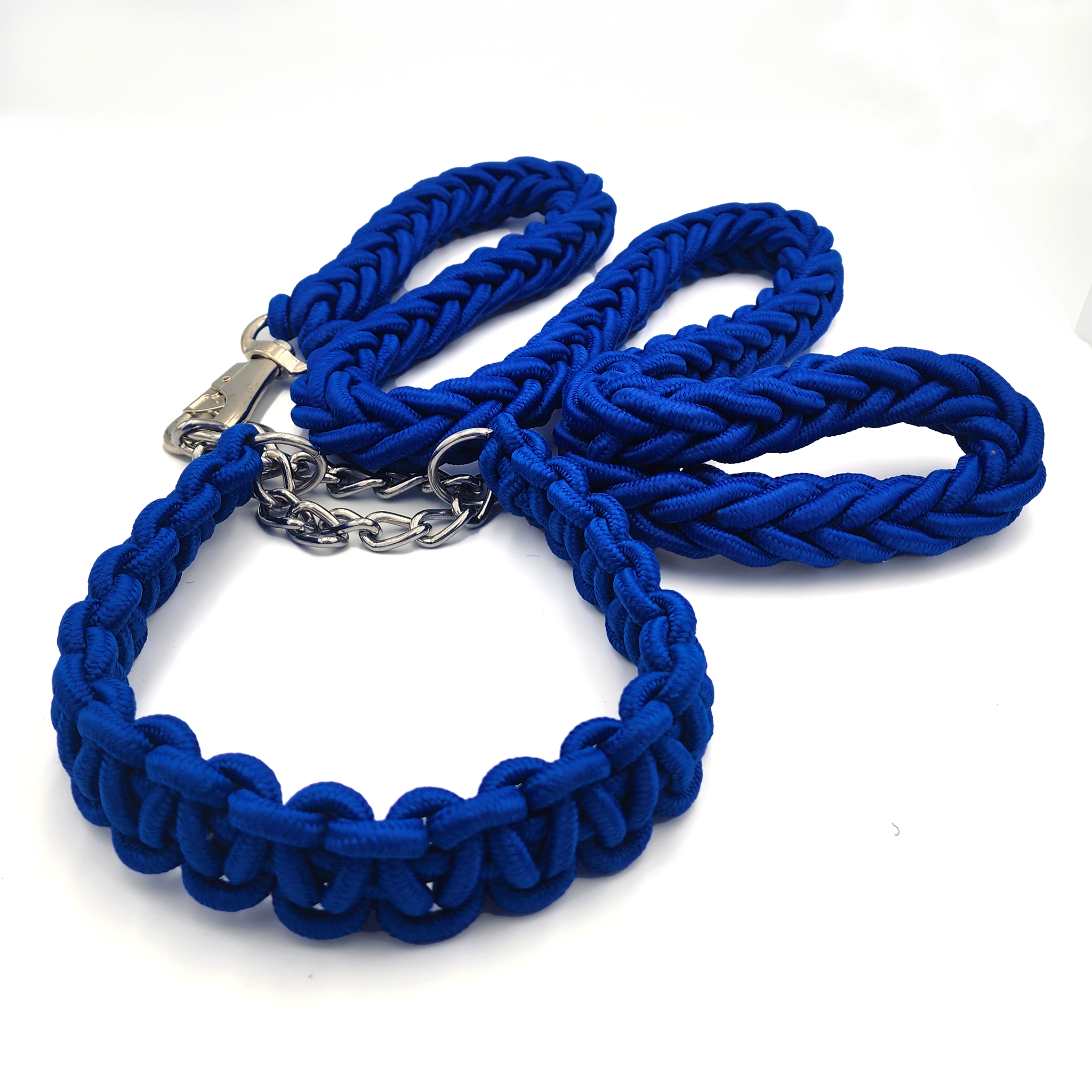 Correa con collar tejido