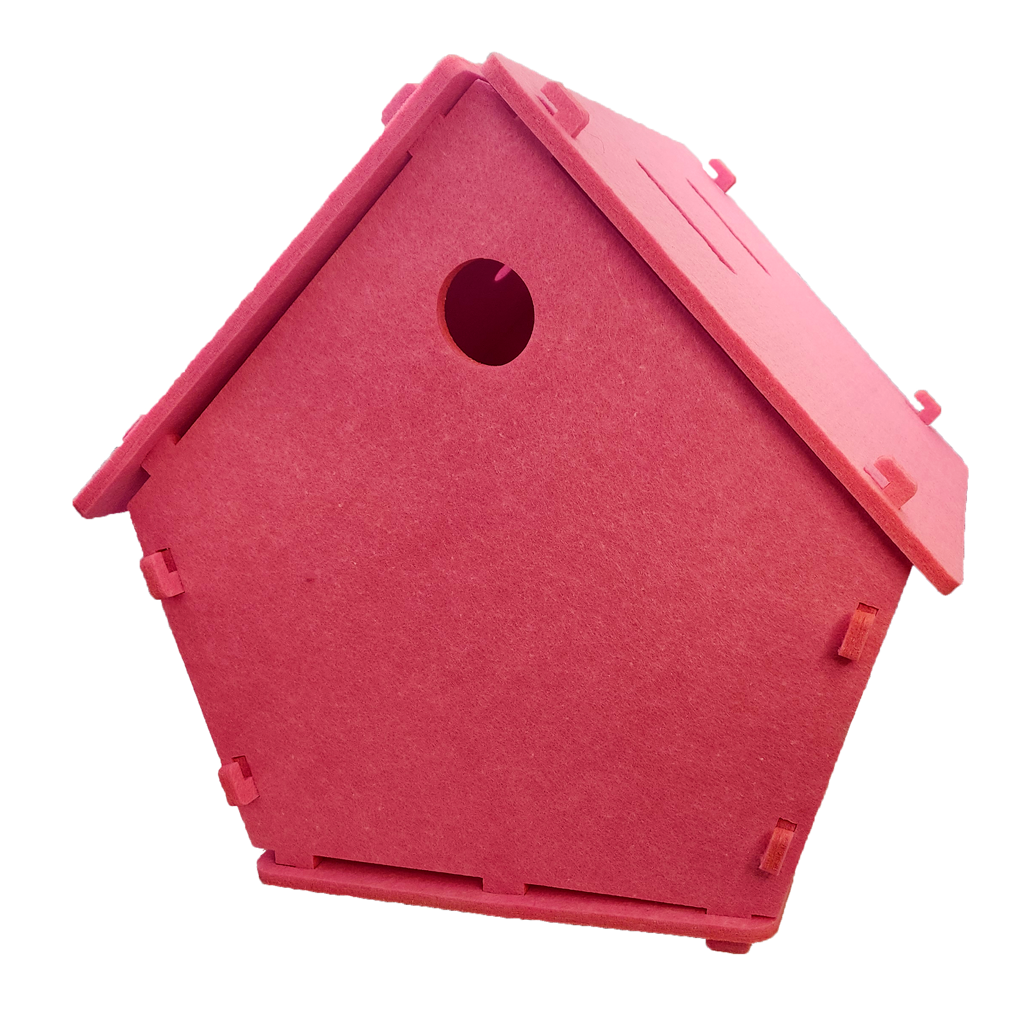 Casas de fieltro para gatitos rosa