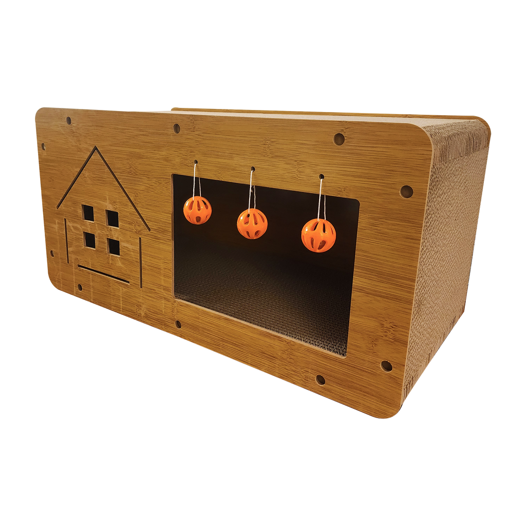 Casita rascadora para gatitos personalizada