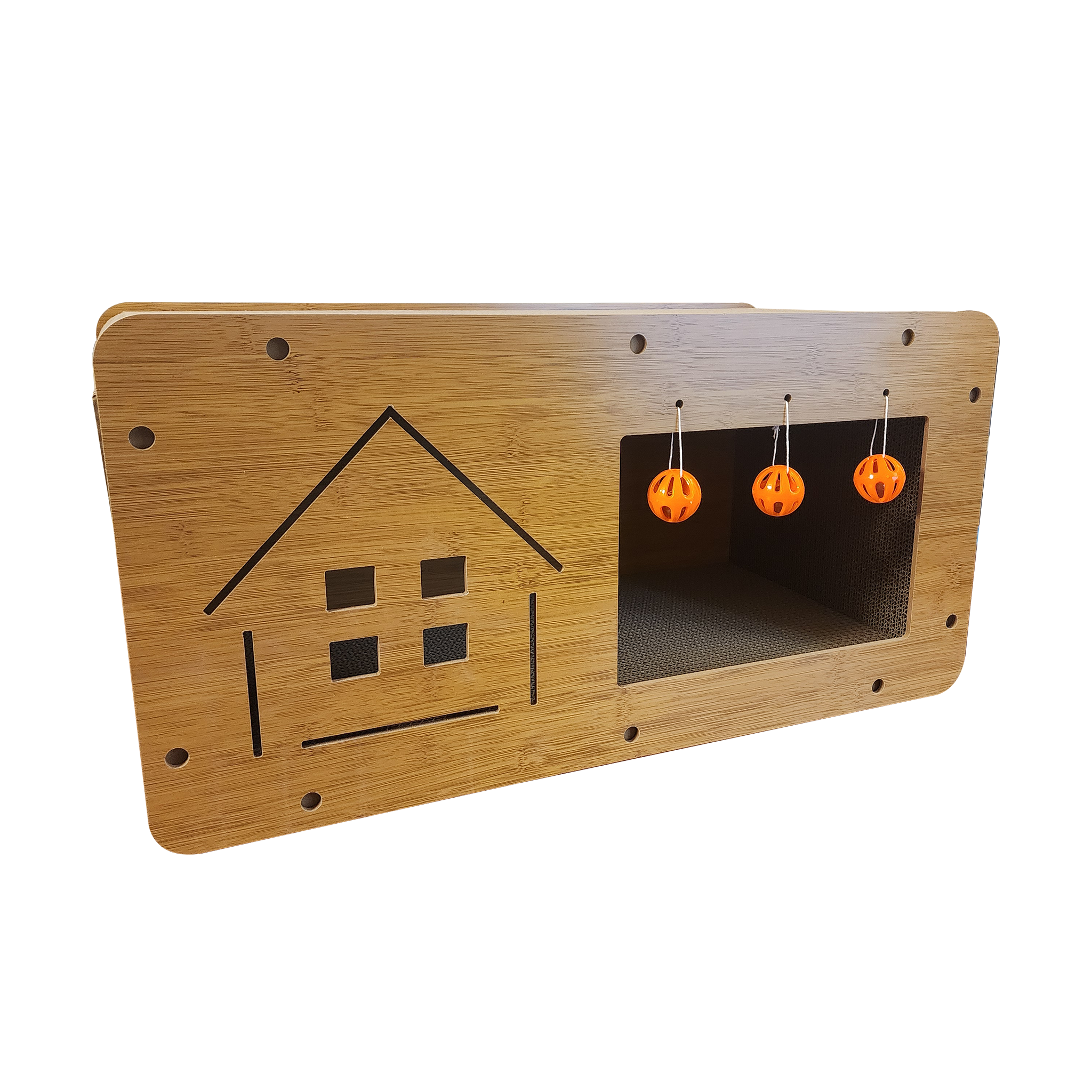 Casita rascadora para gatitos personalizada