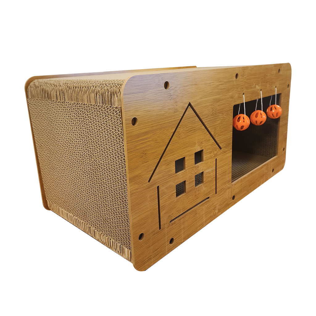 Casita rascadora para gatitos personalizada