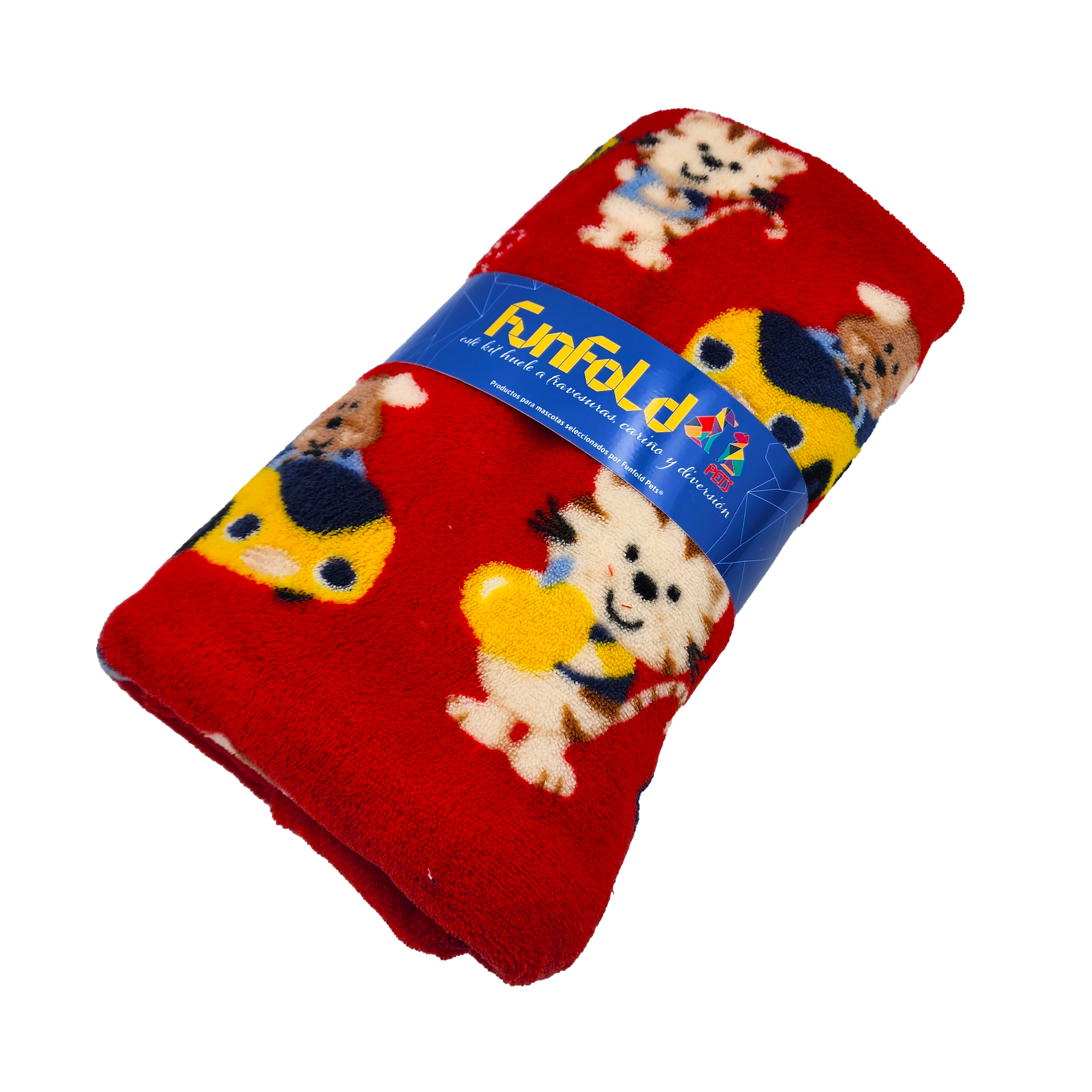 Set de cama, mantita y peluche. Personalizada con el nombre de tu peludo.