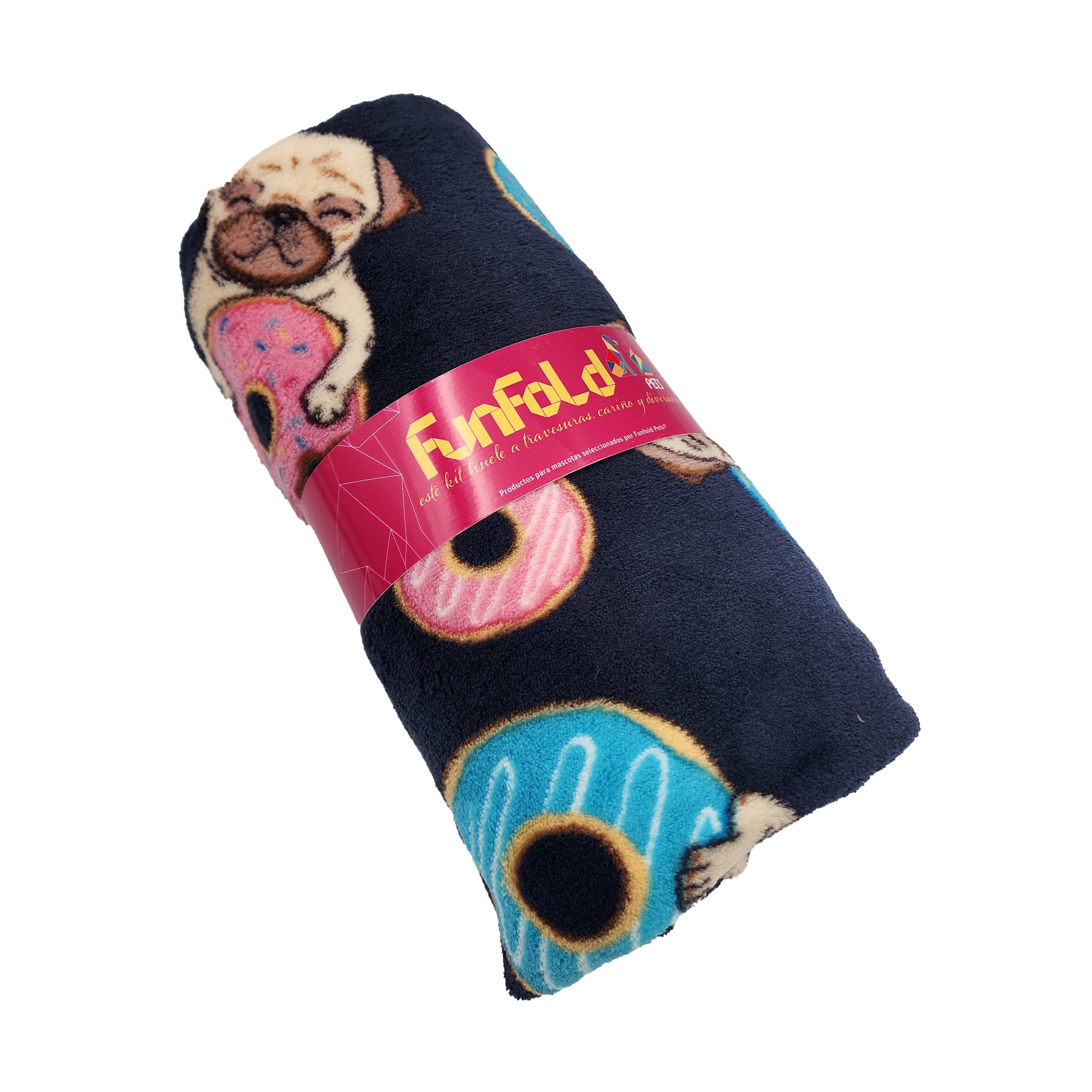 Set de cama, mantita y peluche. Personalizada con el nombre de tu peludo.