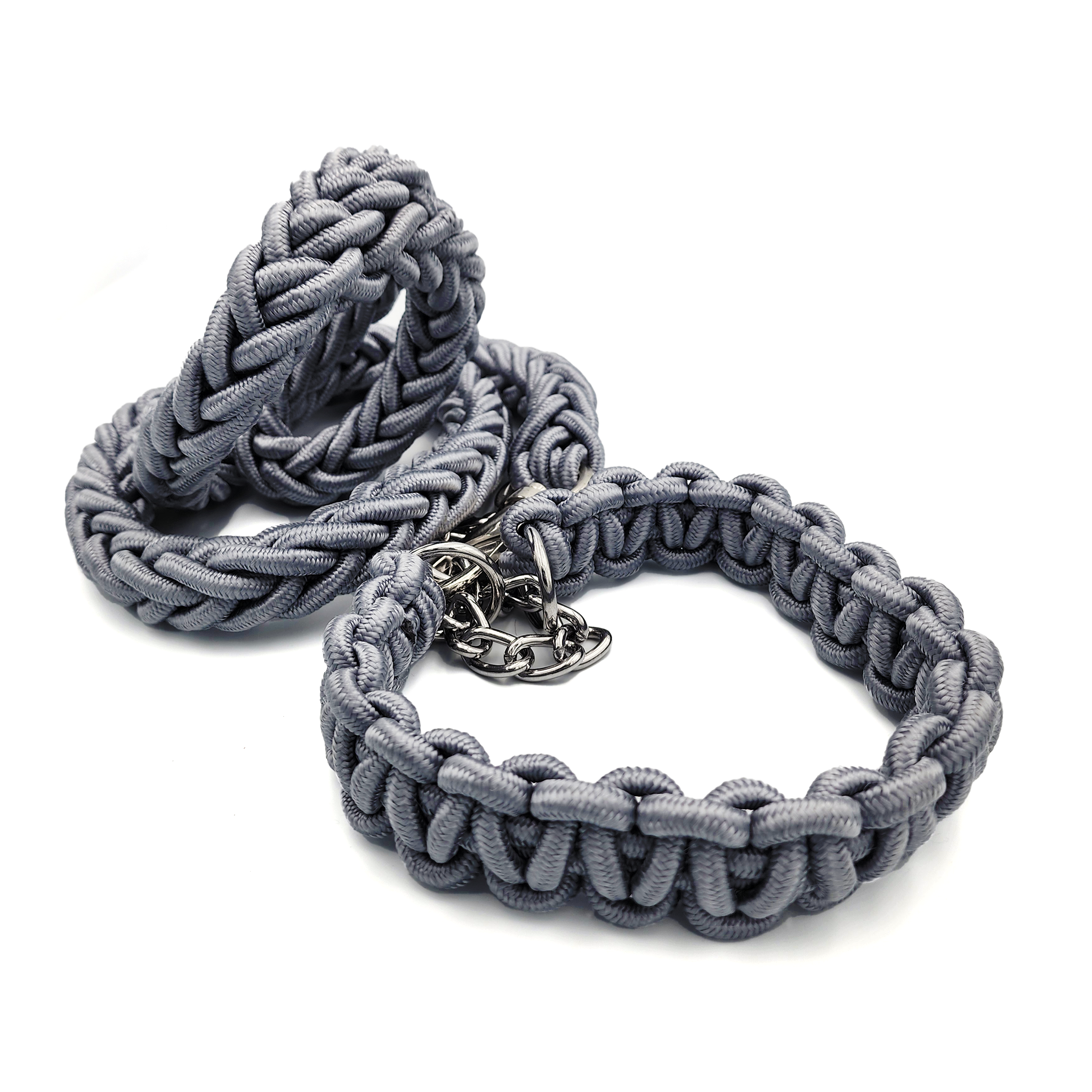 Correa con collar tejido