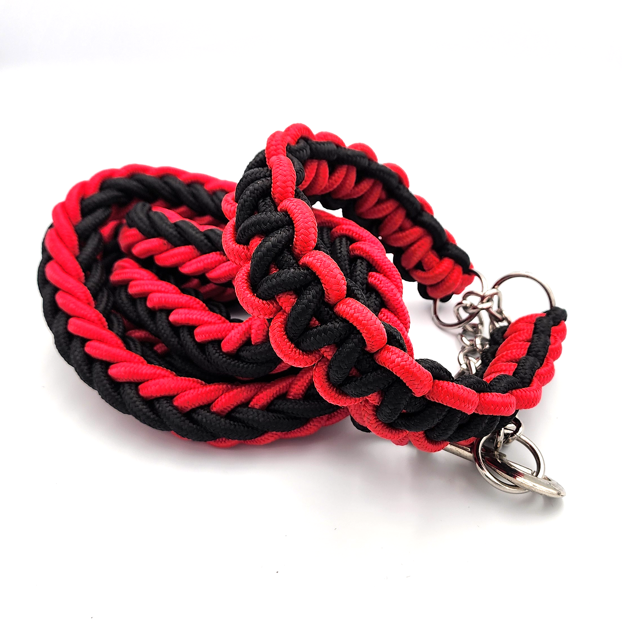 Correa con collar tejido