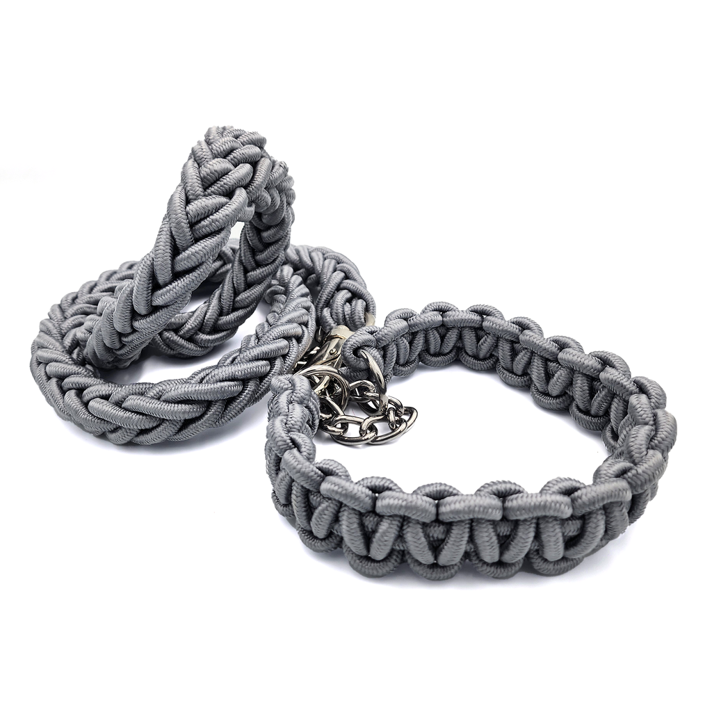 Correa con collar tejido