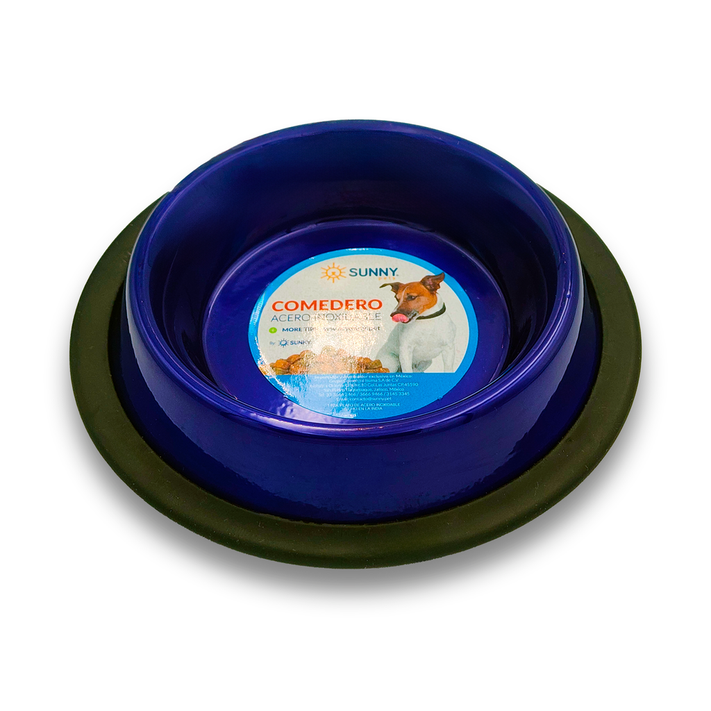 Plato metálico de color