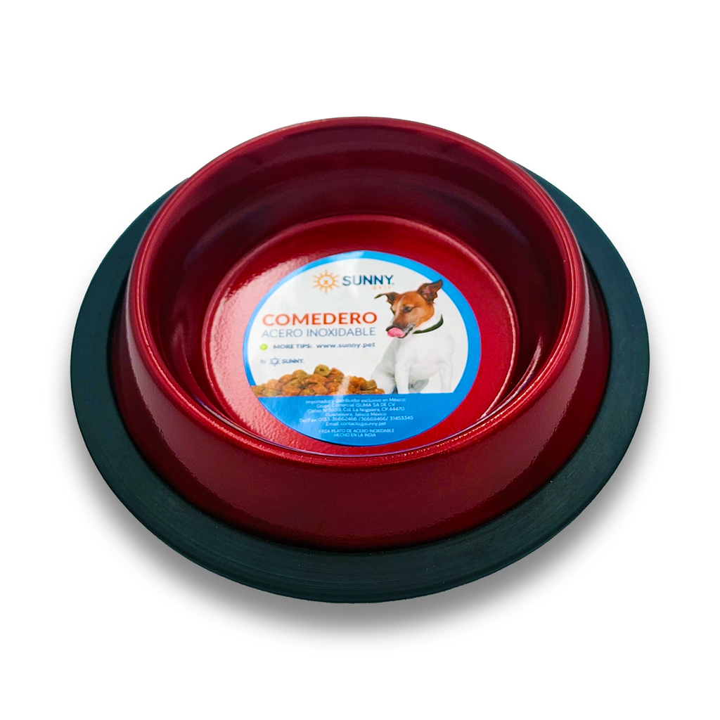 Plato metálico de color