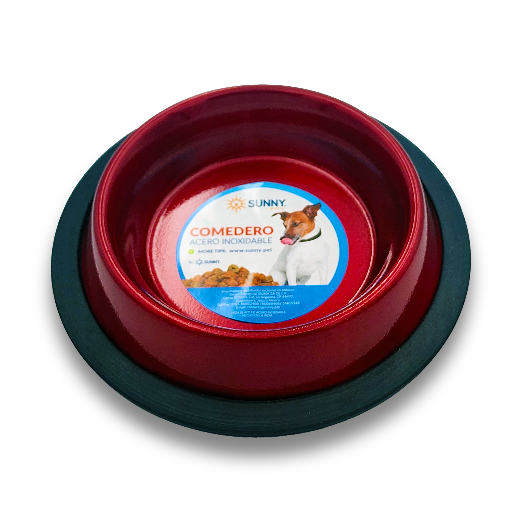 Plato metálico de color