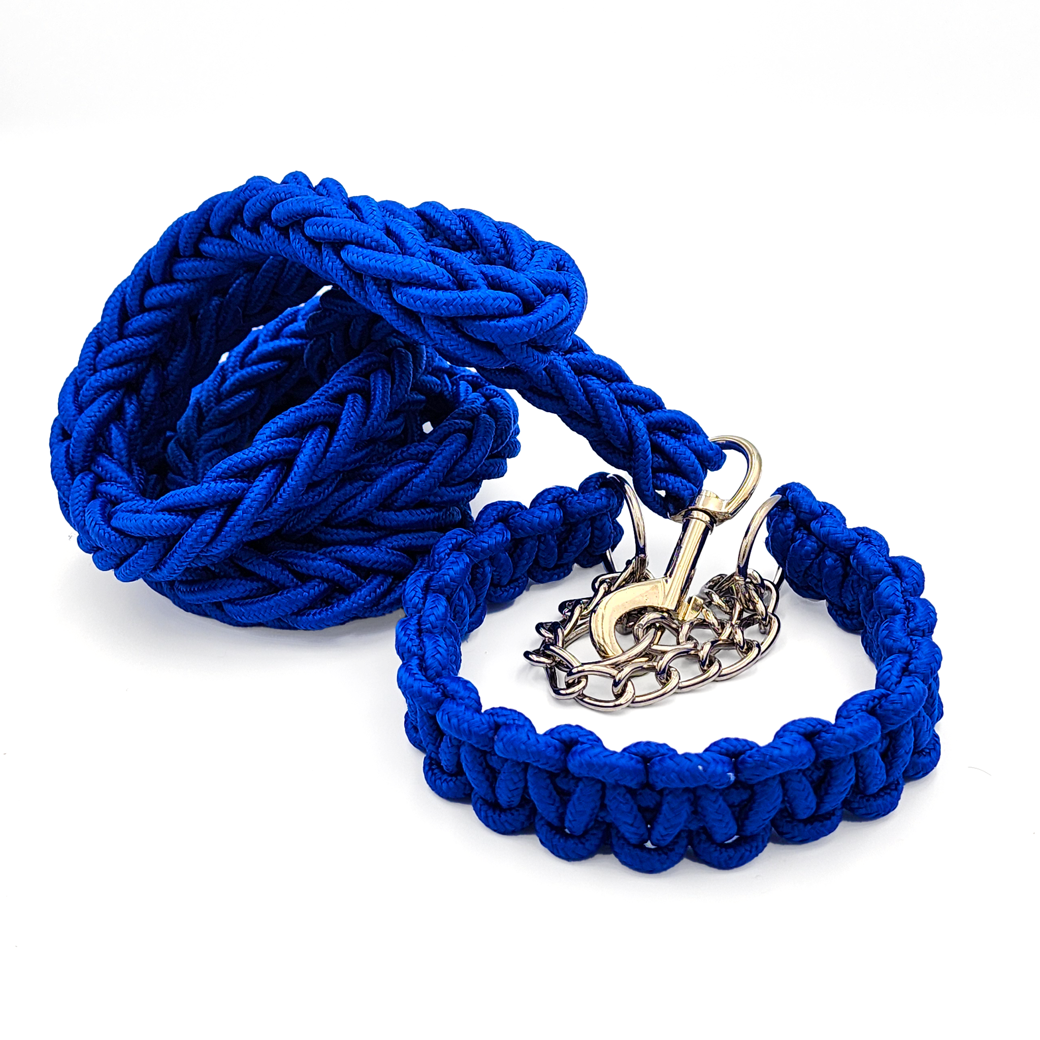 Correa con collar tejido