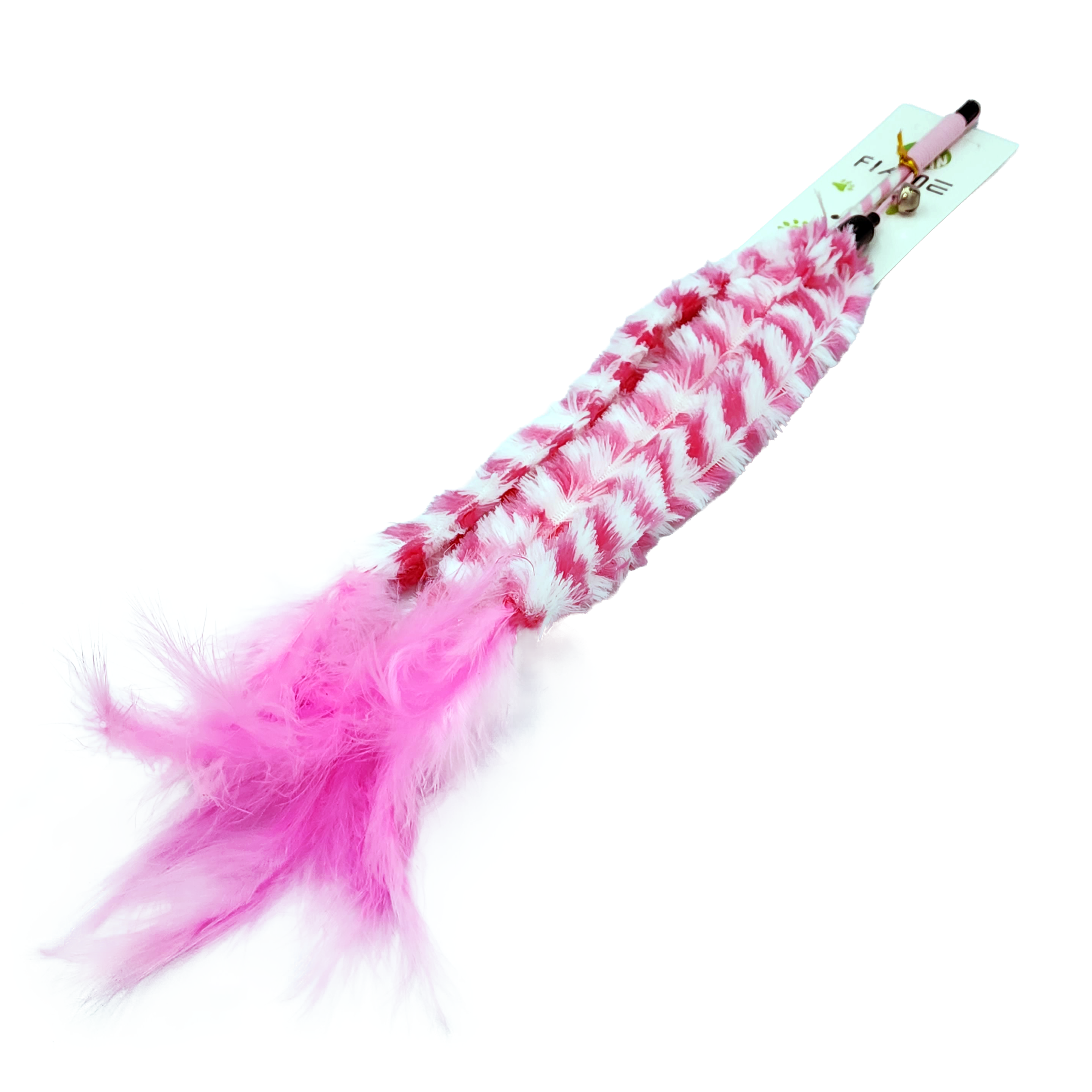 Vara con boa de plumas