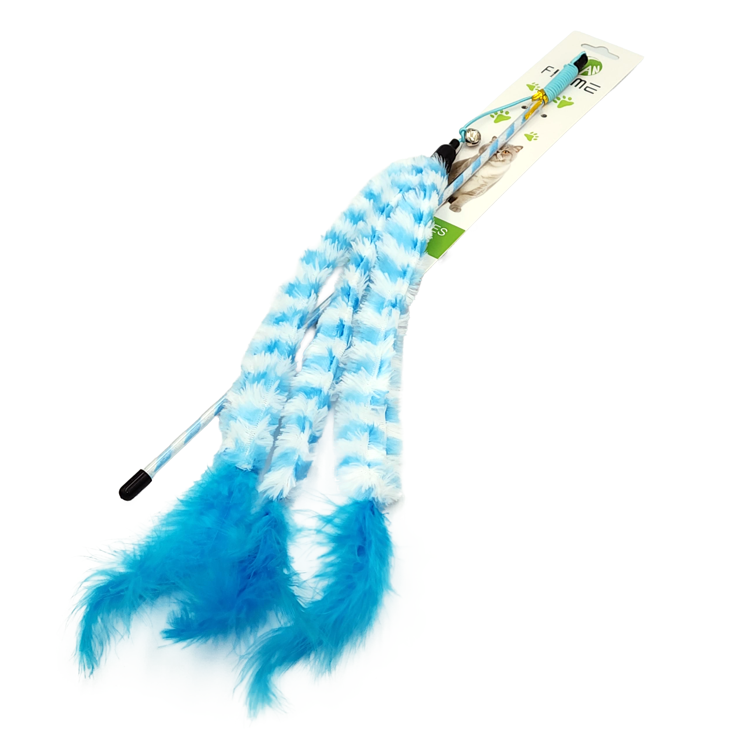 Vara con boa de plumas