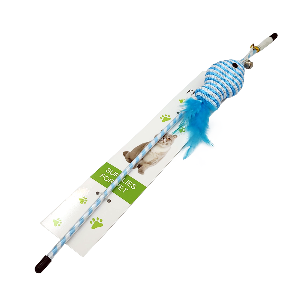 Vara con pez para gatito