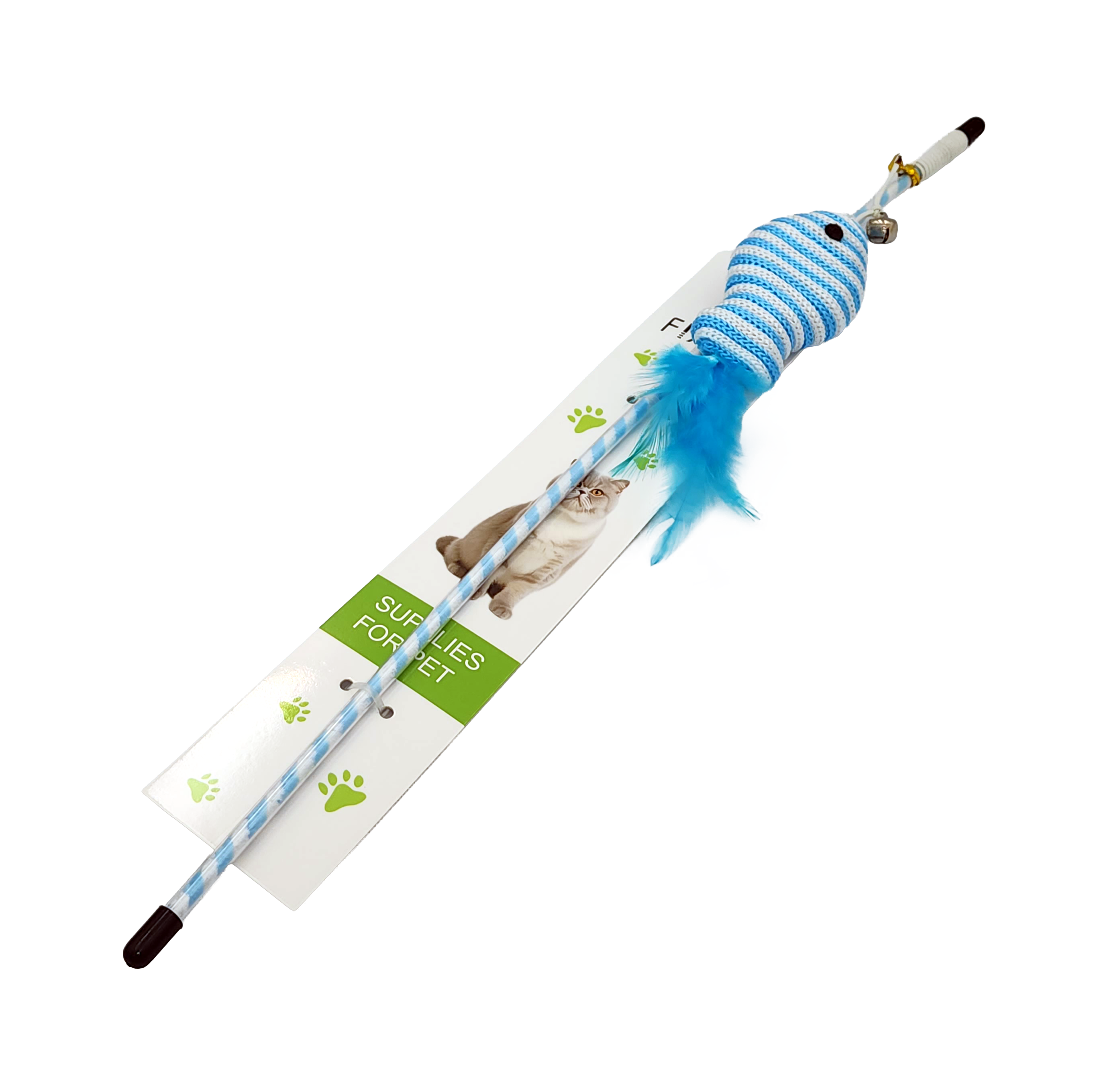 Vara con pez para gatito